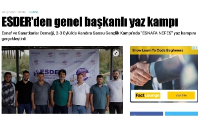 ESDER\'den genel başkanlı yaz kampı - EN KOCAELİ