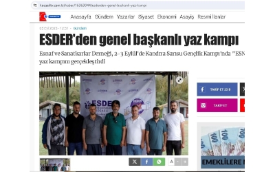 ESDER\'den genel başkanlı yaz kampı - KOCAELİ TV