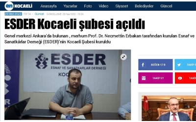 Esder Kocaeli Şubesi Kuruldu