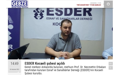 Esder Kocaeli Şubesi Kuruldu - GEBZE HABER